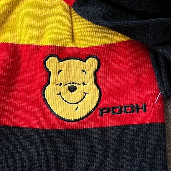 NWT Vintage Disney Winnie The Pooh Knit Beanie Boys Winter Hat & Glove Gift Set - Picture 2 of 9